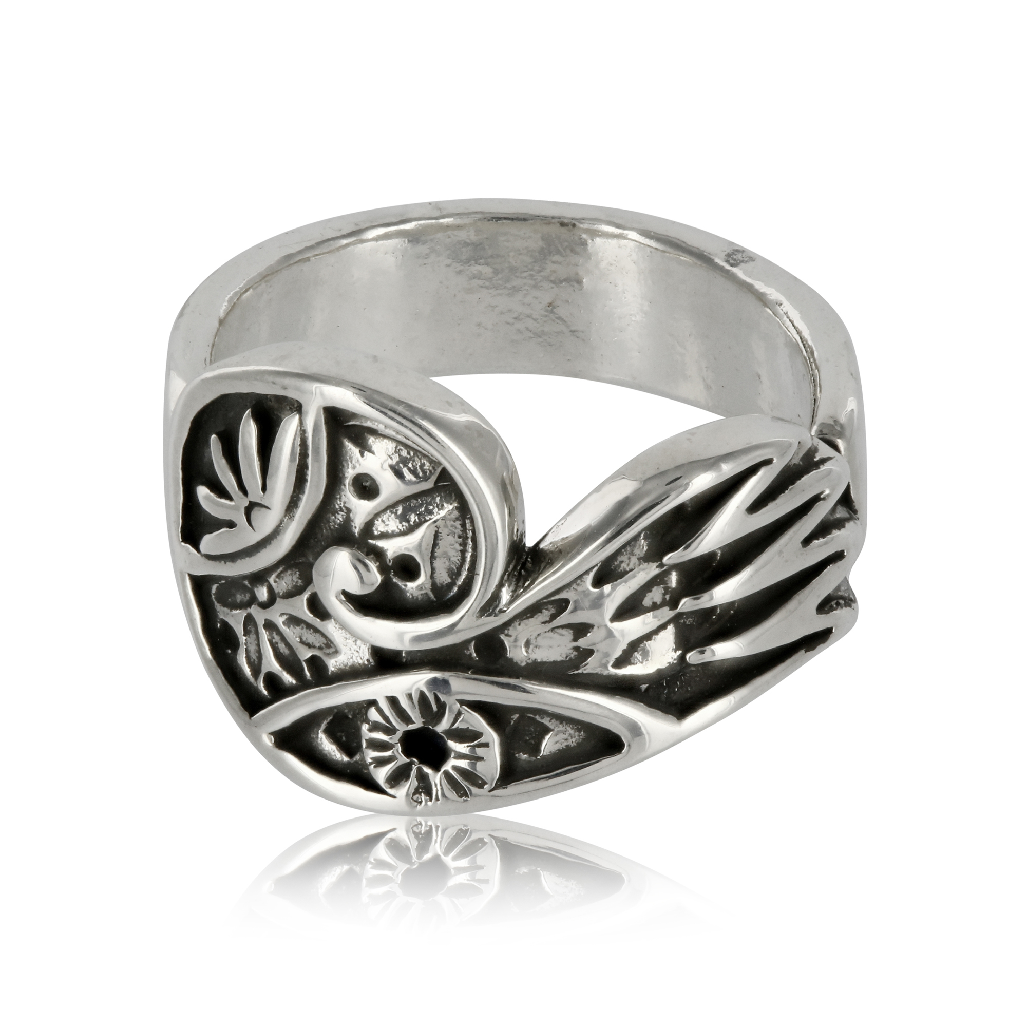 Silver Wing Ring by Prey Jewellery