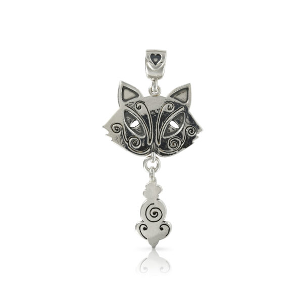 Cat and mouse Pendant back.