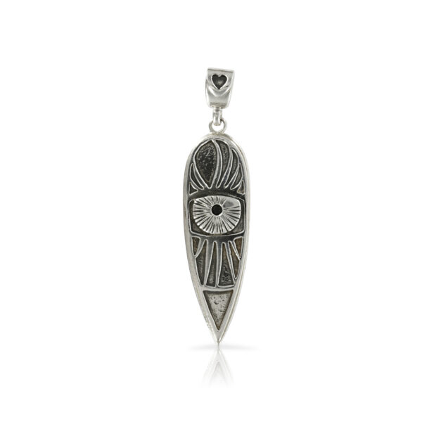 Silver Teardrop Pendant - Image 3