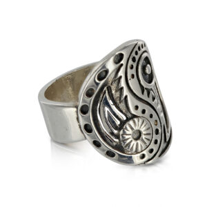 Silver Yin Yang Ring by Prey Jewellery
