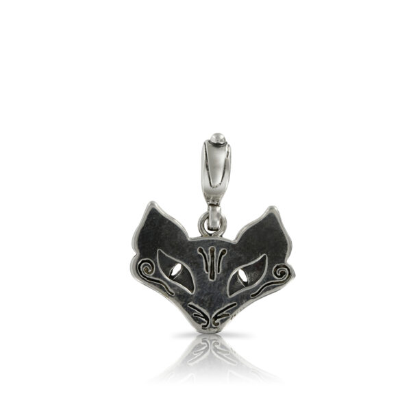 Small Fox Pendant back.
