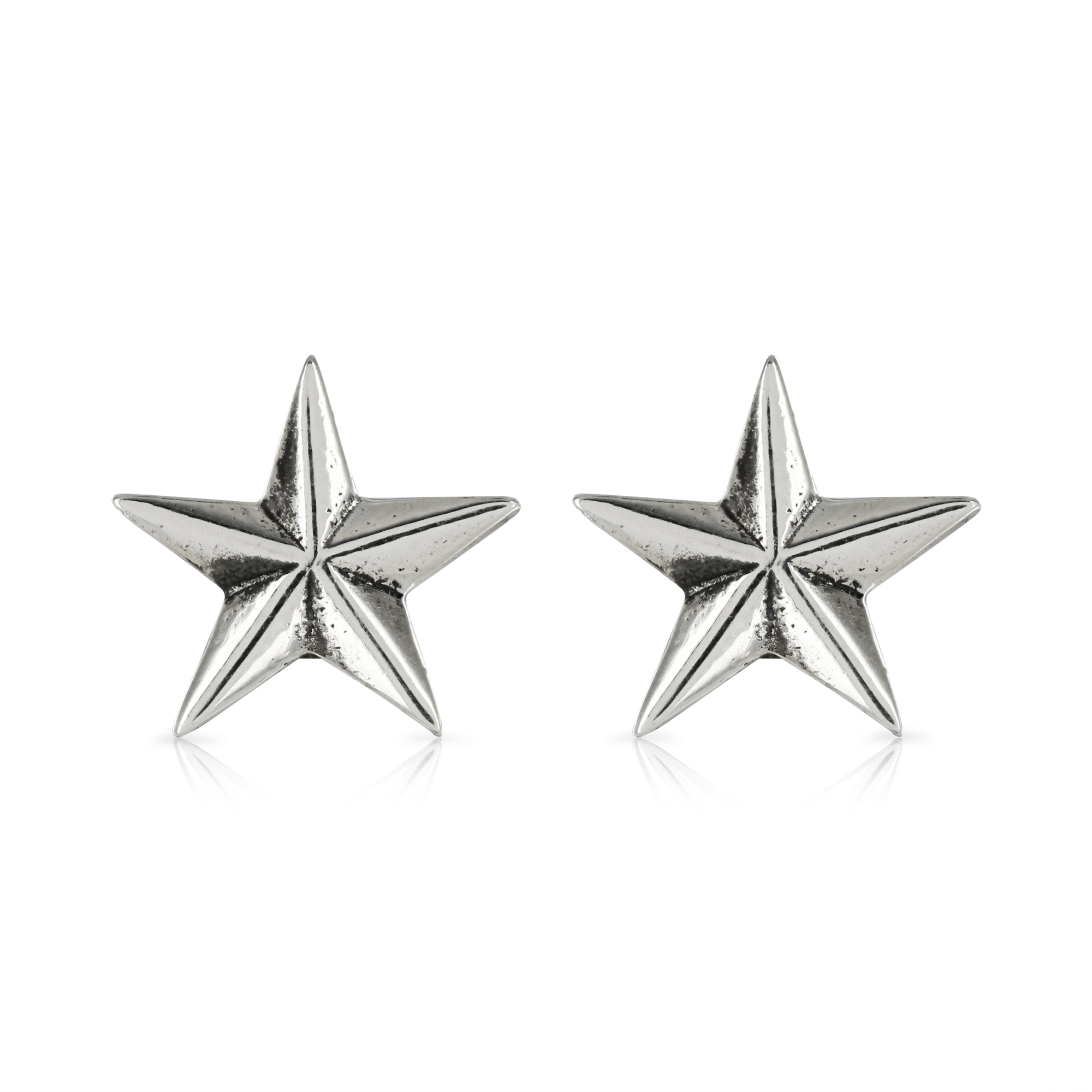 Silver Star Stud Earrings | Prey Jewellery