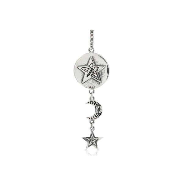 Silver Stars and Moon Pendant - Image 2