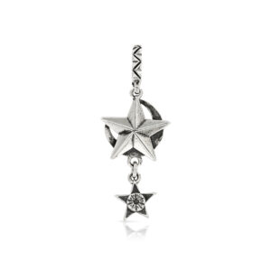 Silver Stars and Moon Pendant