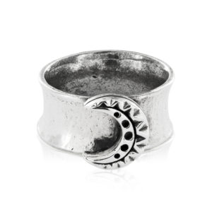 Silver Moon Ring