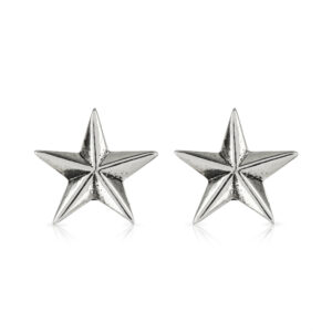 Silver Star Stud Earrings
