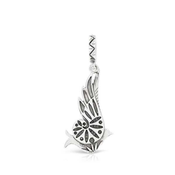 Large Silver Bird Pendant - Image 2