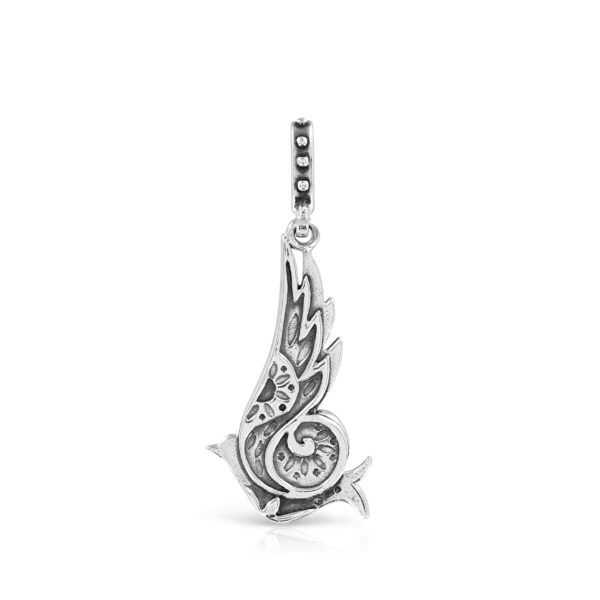 Large Silver Bird Pendant