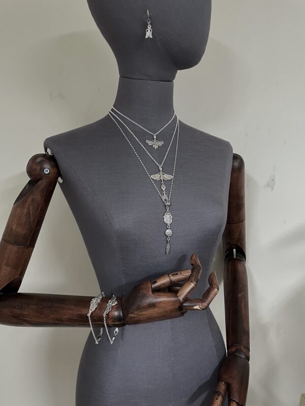 Silver Bug Drop Earrings - Image 3
