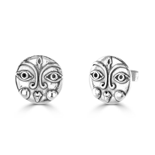 Moon face studs