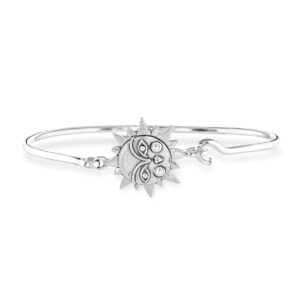 Silver sun bangle