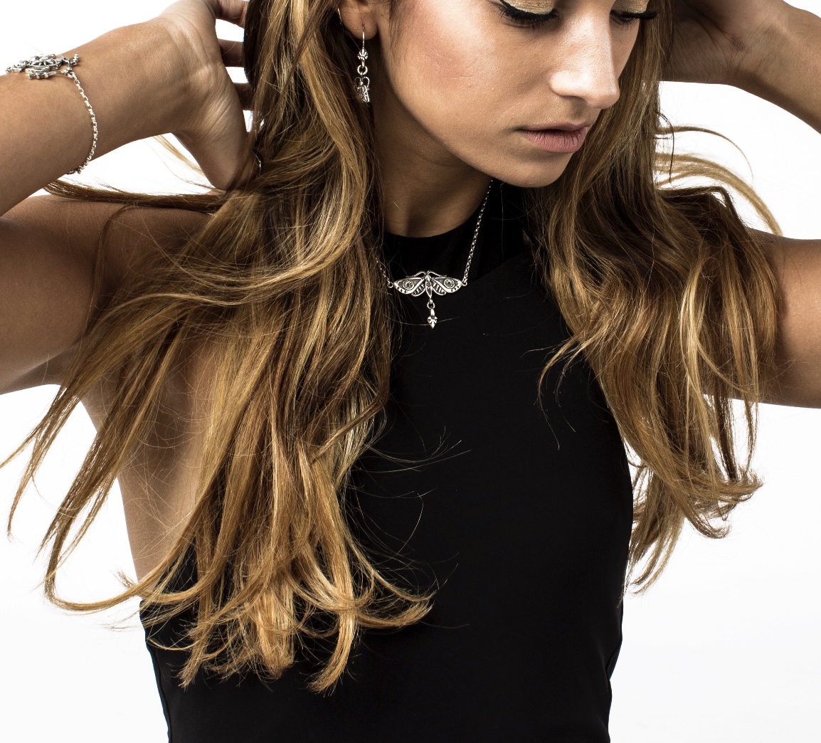Silver Moth Necklace - Image 2