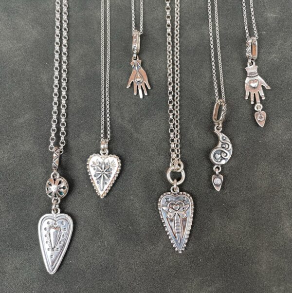 Dragonfly Heart on ring necklace - Image 2