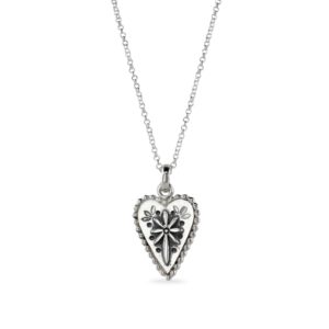 Medium Flower Heart pendant
