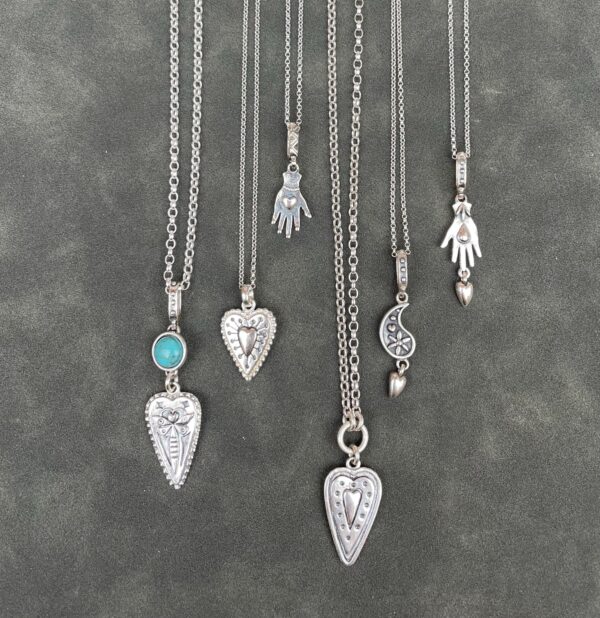 Dragonfly Heart on ring necklace - Image 3