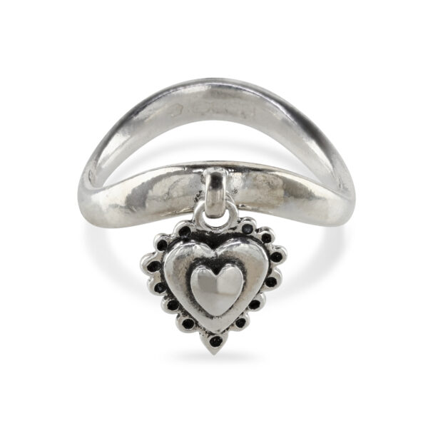 Charm Ring with heart