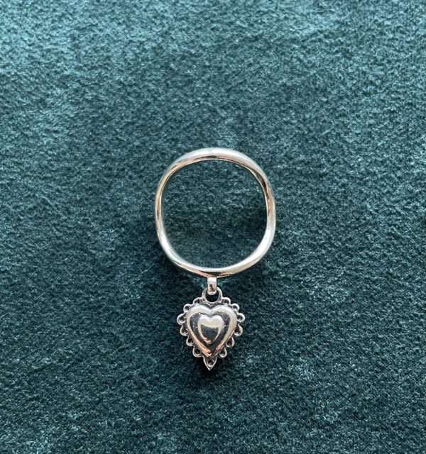 Charm Ring with heart - Image 3