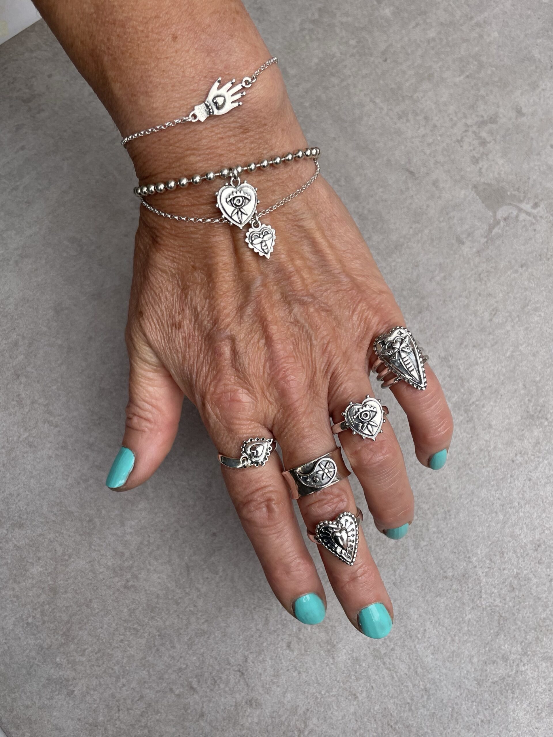 Charm Ring with heart - Image 4